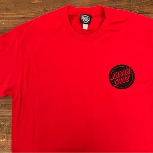 Santa Cruz mens tshirt red. Never worn